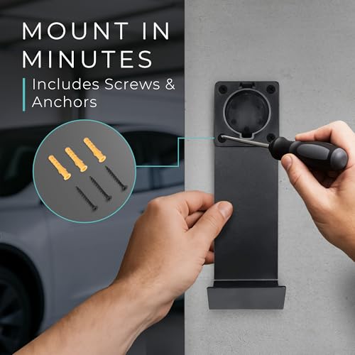 Electric Vehicle Charger Nozzle Holster Dock & J (J1772 Holder)