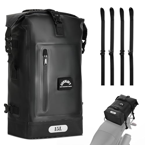 Motorcycle Tail Bag (Classic Black / 15L)