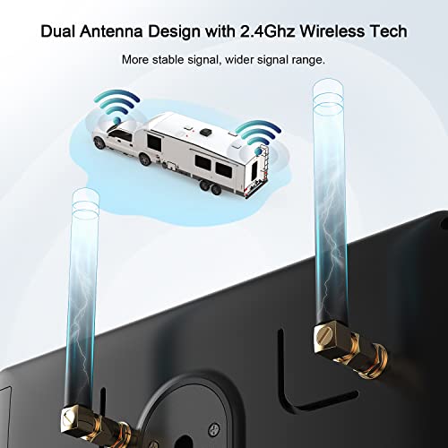 HD 1080P 7" Wireless 4 Backup Camera System for Furrion Pre (7" 4-Cam)