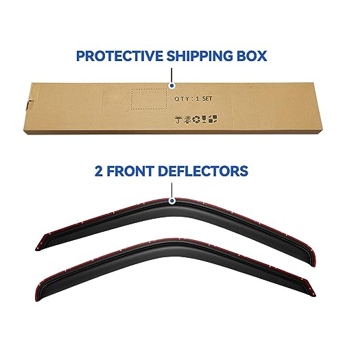 in Channel Window Visors Rain Guards for 1994 (1994-2001 ram 1500-regular cab)