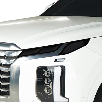 Full Headlight Head Light Tint Kit Compatible with Hyundai Palisade 2023 (FRONT KIT / Dark Smoke)