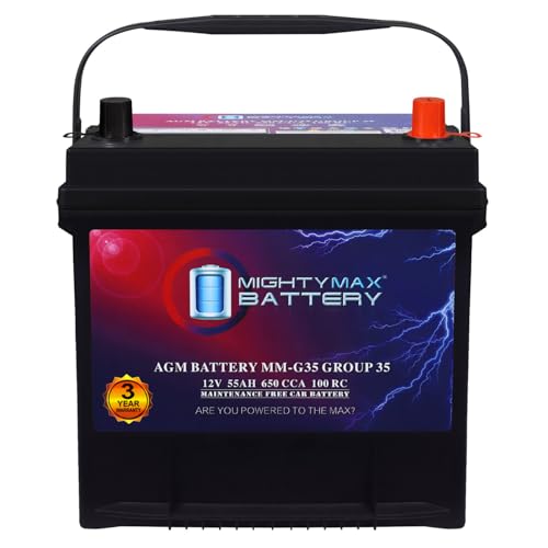MM G35 Start and Stop Car BCI Group Size 35 12V 55Ah (Group 35)