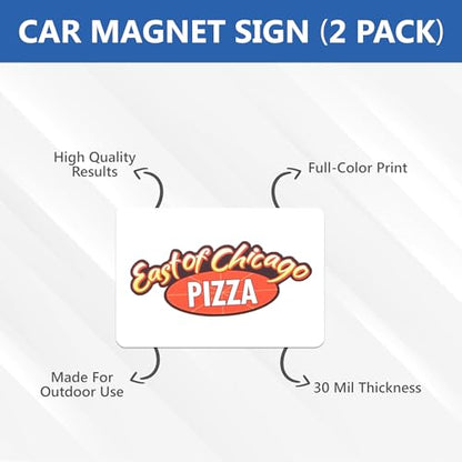 Custom Car Magnet Signs for Advertising and Promotion (16"x22" Rectangle)