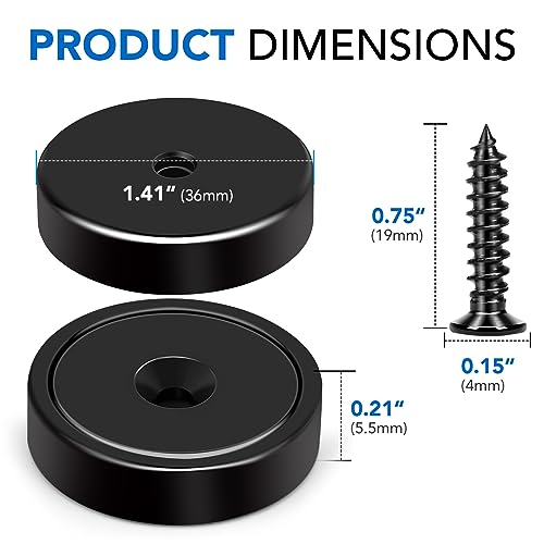 10 Pack Strong Magnets 150LB Cup Magnet with Countersunk Hole