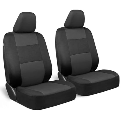 PolyPro 2 Pack Front Car Seat Covers Set in Charcoal (2 Fronts Only-Charcoal Gray)