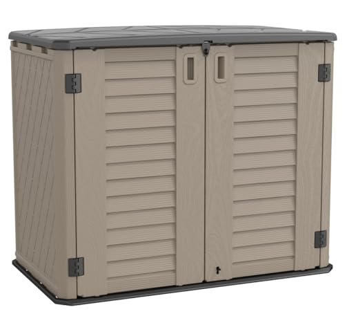 Outdoor Storage Shed (Dark Brown-05)