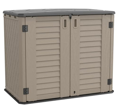 Outdoor Storage Shed (Dark Brown-05)