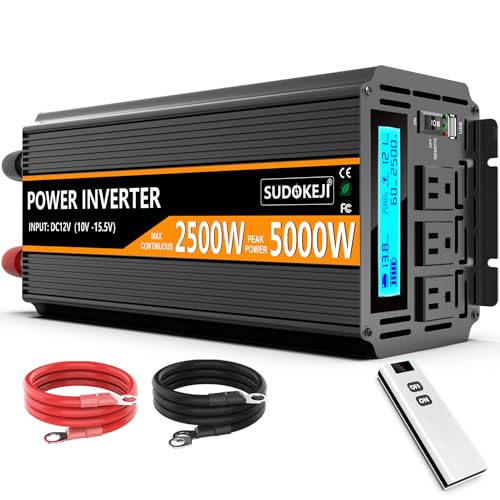 2500W Power Inverter 12V DC to AC 110V (2500W-DA)