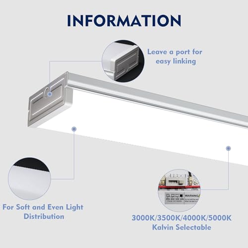 5PK 4FT LED Shop Light (5 PACK / Y30-45W-4FT-4CCT)