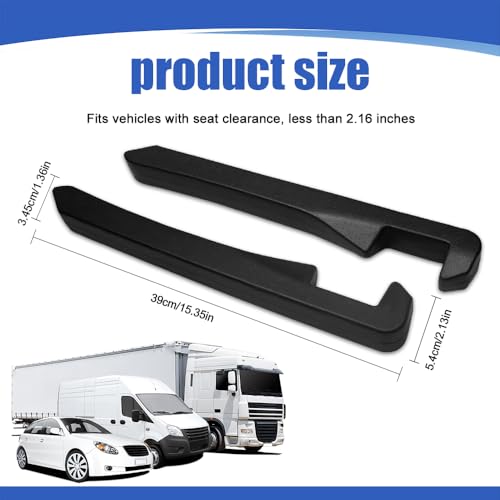 2PCS Car Seat Gap Filler (Black)