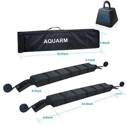 Kayak Roof Rack Soft Roof Rack Pads for Car Kayak Surfboard (RR003 / 32 x 5.5 x 7.5 inches)