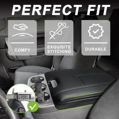 Armrest Cover for Chevy Silverado 2007 (1) 07-13 |Slv&Tahoe&Sra&Yukon| Jump Seat, +Thick)