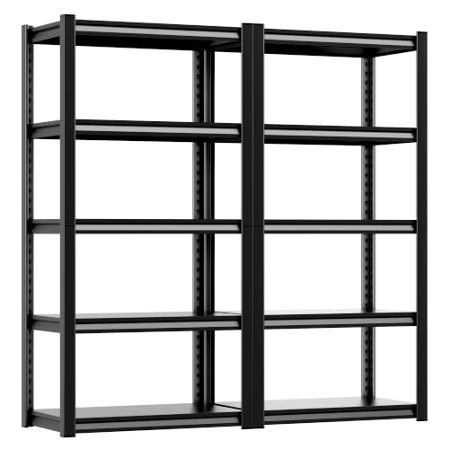 Metal Storage Shelves (27.5"Wx15"Dx58.7"H)
