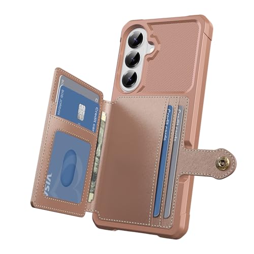 for Samsung Galaxy S26 Card Holder Case (Pink / Galaxy S26)
