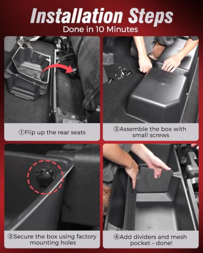 Underseat Storage & Center Console Organizer for Ford F150 2015