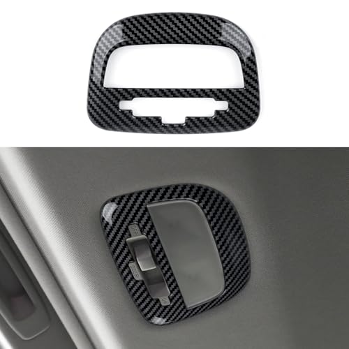 Rear Roof Reading Light Lamp Cover Trim Decal Only for 2022 2023 2024 2025 2026 Subaru Forester Accessories ABS Carbon Fiber Stickers (Rear Roof Reading Light Decal)