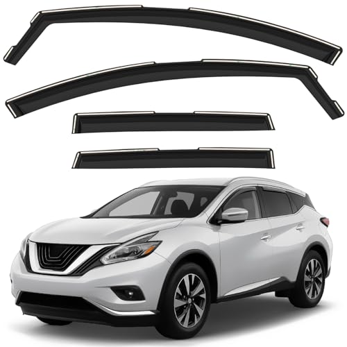 Window Deflectors Smoke Tinted in (For Murano 15-24)