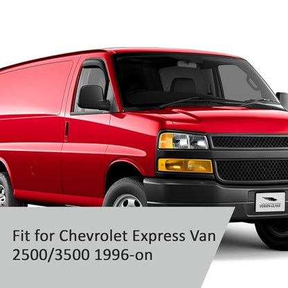in Channel Extra Durable Rain Guards for Chevrolet Express Van 2500 (For Express Van 96-26)