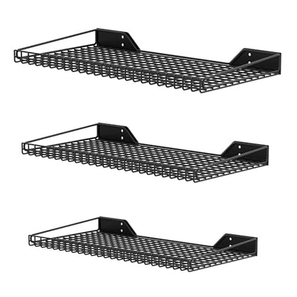 Wall Mounted Storage Shelves (Black)