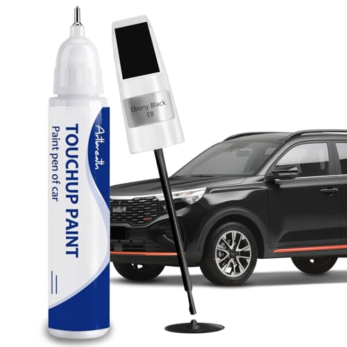 Ebony Black EB Touch Up Paint for Kia OEM Color Match Car Paint Pen (Ebony Black(EB))