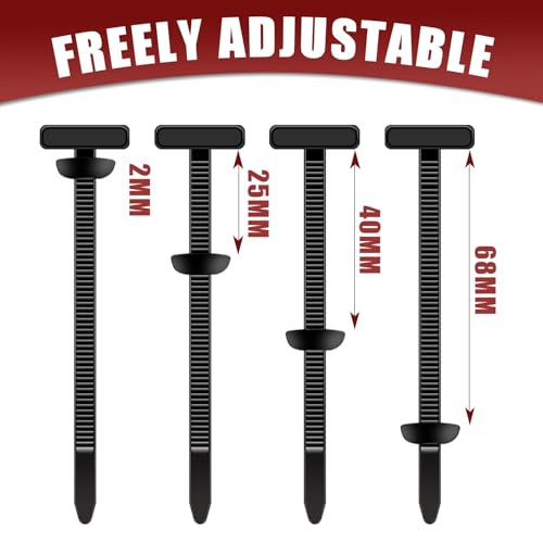 200 Pack Nylon Universal Cable Tie Buckle Zip Tie (200)