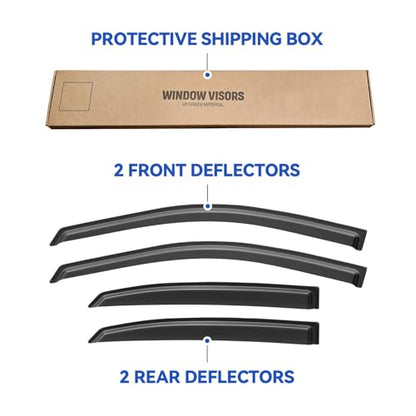 Window Visors Rain Guards for 2010 (2010-2015 Lexus RX350/RX450h)