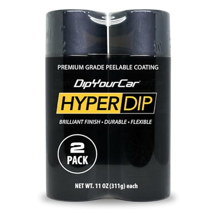 HyperDip Peelable Car Paint (11 Ounce (Pack of 2) / Frozen Black)