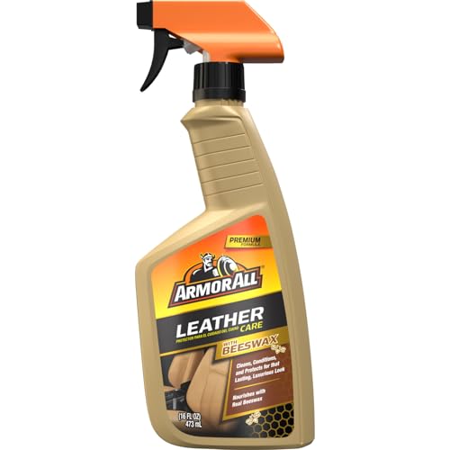 Car Leather Cleaner Spray with Beeswax (16 Fl Oz (Pack of 1) / Leather Cleaner with Beeswax)