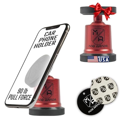 MobNetic Maxx Magnetic Car Phone Holder Mount (Red)