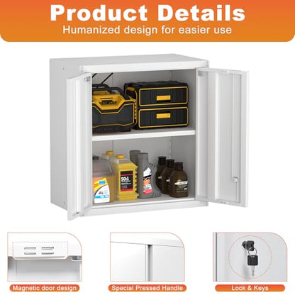 Metal Wall Cabinet (27.95"H Wall Cabinet / White)