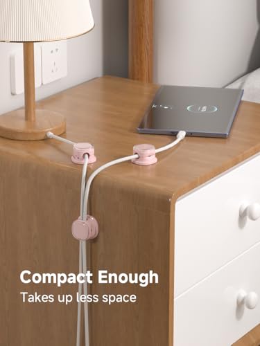 Magnetic Cable Clips (9-PCS Purple)