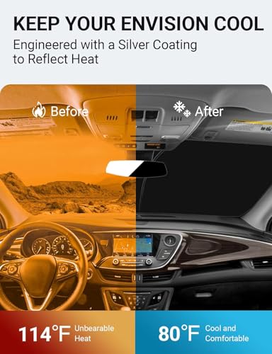 Custom Fit Car Windshield Sun Shade for 2016 (2016-2020 Buick Envision 1SV)