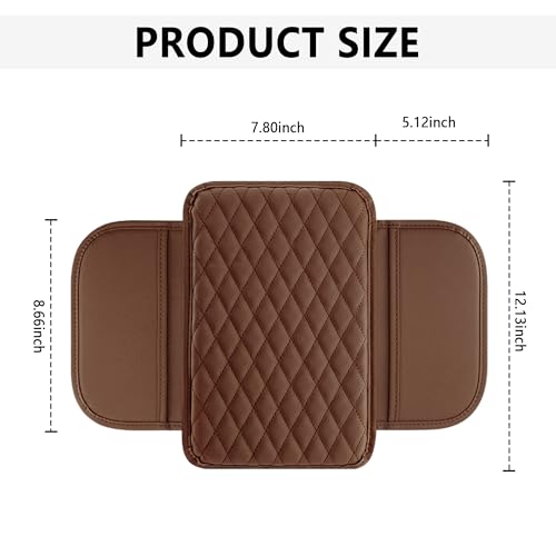 Upgraded Car Center Console Cover (Brown)