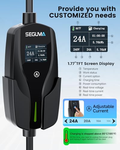 24Amp Level 2 EV Charger w NEMA 14 (NEMA 14-30 Plug(J1772))