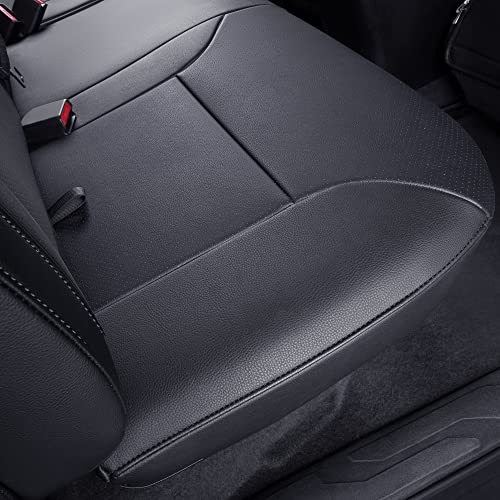 Rear Seat Covers Custom Fit for 2016 ((2016-2023 Crew) Rear Only / Black)