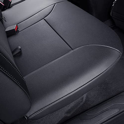 Rear Seat Covers Custom Fit for 2016 ((2016-2023 Crew) Rear Only / Black)