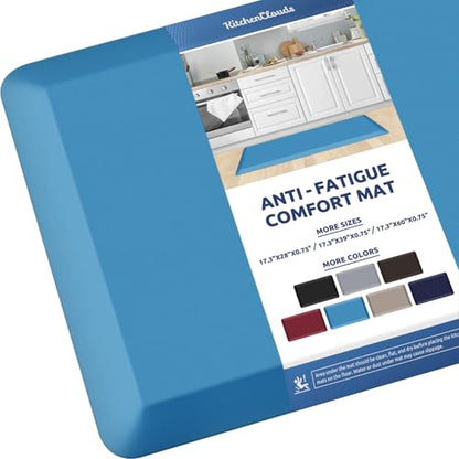 0.8" Thick Kitchen Mat Cushioned Anti Fatigue Rug Comfort Floor Mats (Green / 39"L x 17.3"W x 0.8"Th)