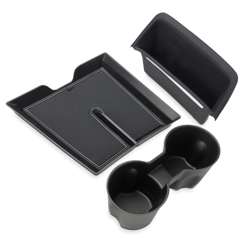 Center Console Organizer Tray & Cup Holder Insert Compatible with 2025 Chevy Equinox Accessories Car Center Console Mat