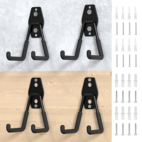 4 Pack Wall Mount Garage Storage Hooks (Garage Hook 4 PC)