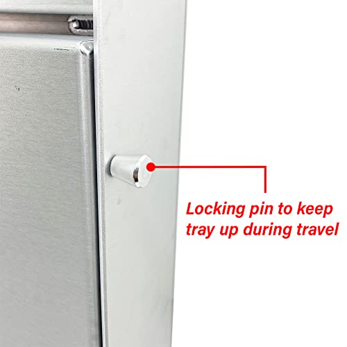 458 Jr Work Station Storage Cabinet Shelf Rack Holder Caddy (Silver)