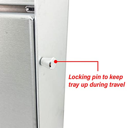 458 Jr Work Station Storage Cabinet Shelf Rack Holder Caddy (Silver)