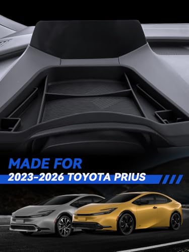 for Prius Dashboard Console Organizer 2023 2024 2025 2026 Toyota Prius Accessories Behind Screen Organizer Storage Box Console Dash Tray (for 2023-2026 Toyota Prius)