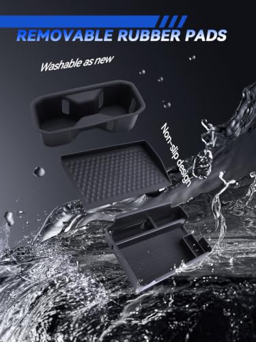 for Outlander Center Console Organizer& Cup Holder& Wirless Mats 2025 2026 Mitsubishi Outlander ES (for 2025-2026 Outlander)