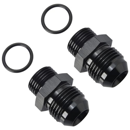 12AN Male Flare to 8AN 8 ORB O (12AN to 8AN ORB / Black - 2PCS)
