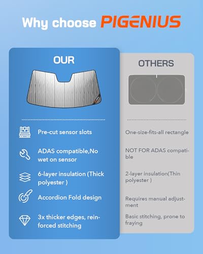 Windshield Sunshade for Kia Soul 2014 (Silver Water Ripple)