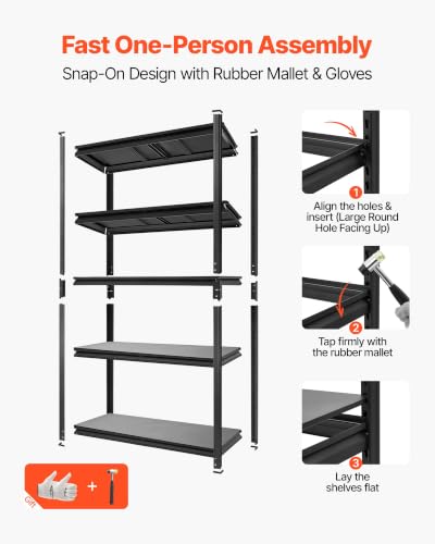 Storage Shelves (18" D x 31.5" W x 72" H)