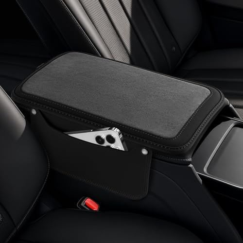 Center Console Cover with 2 Side Pockets (Black)