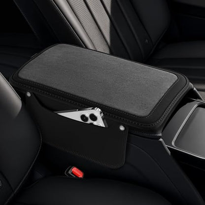 Center Console Cover with 2 Side Pockets (Black)