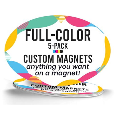 Custom Car Magnet 4x6 Inch 5 Pack (5 Pack)