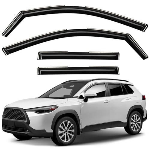Window Deflectors Smoke Tinted In (For Corolla Cross 22-26)